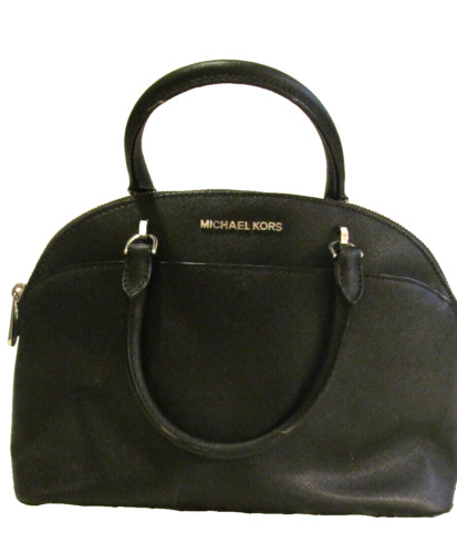 Michael Kors Leather Satchel Bag Black