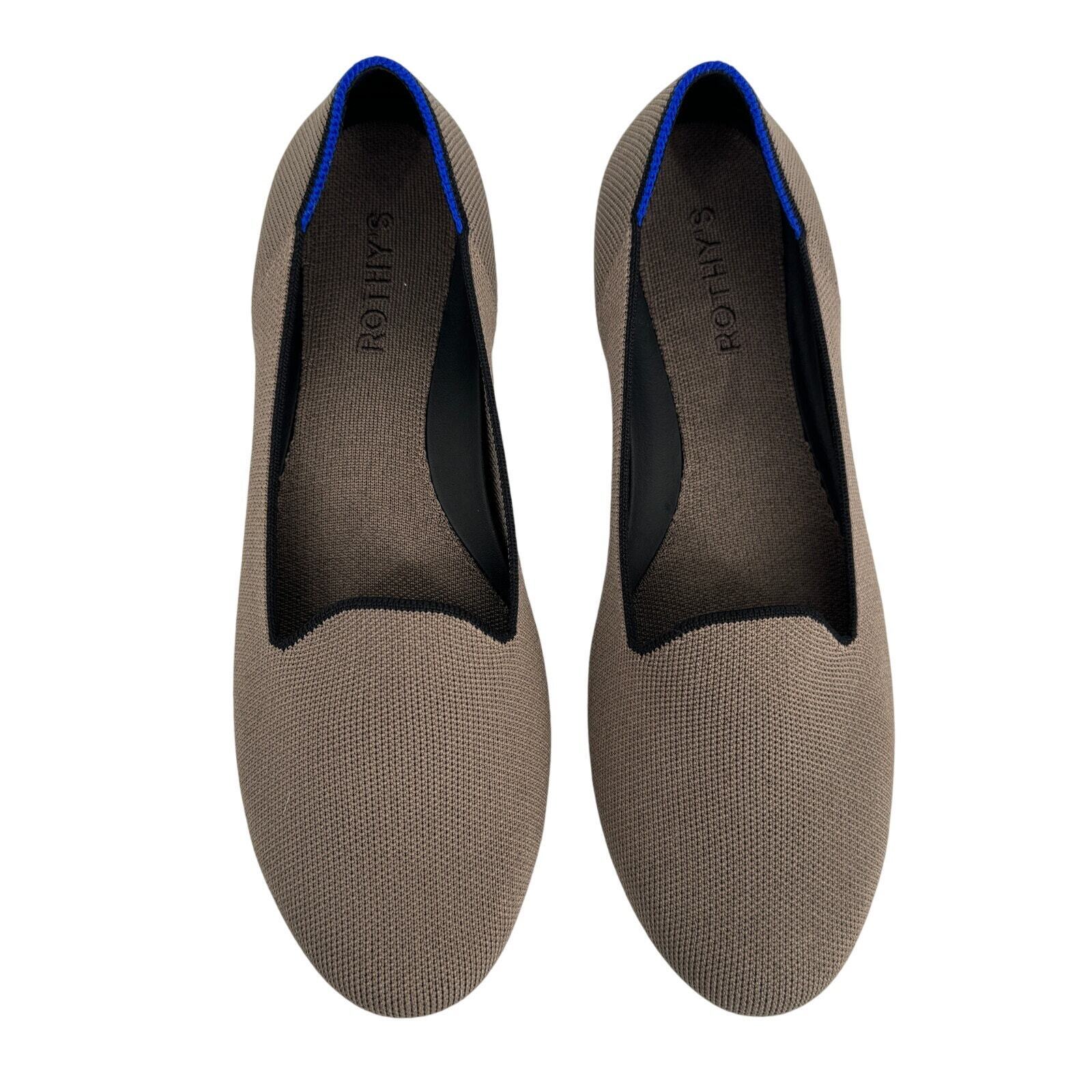 Rothys The Lounge Loafer in Sparrow Round Toe Sli… - image 3