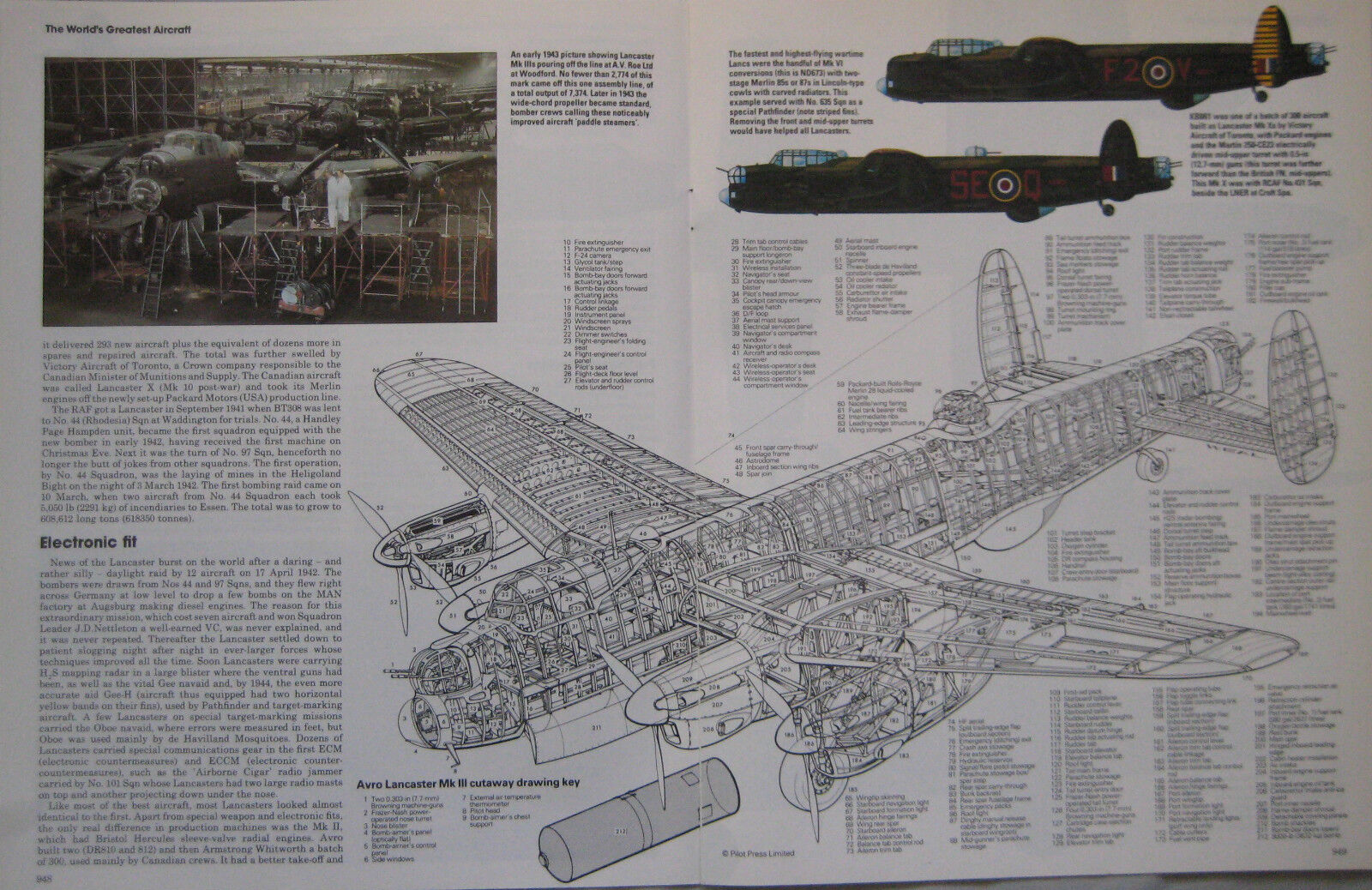 The Illustrated Encyclopedia of Aircraft Issue 48 Avro Lancaster ...