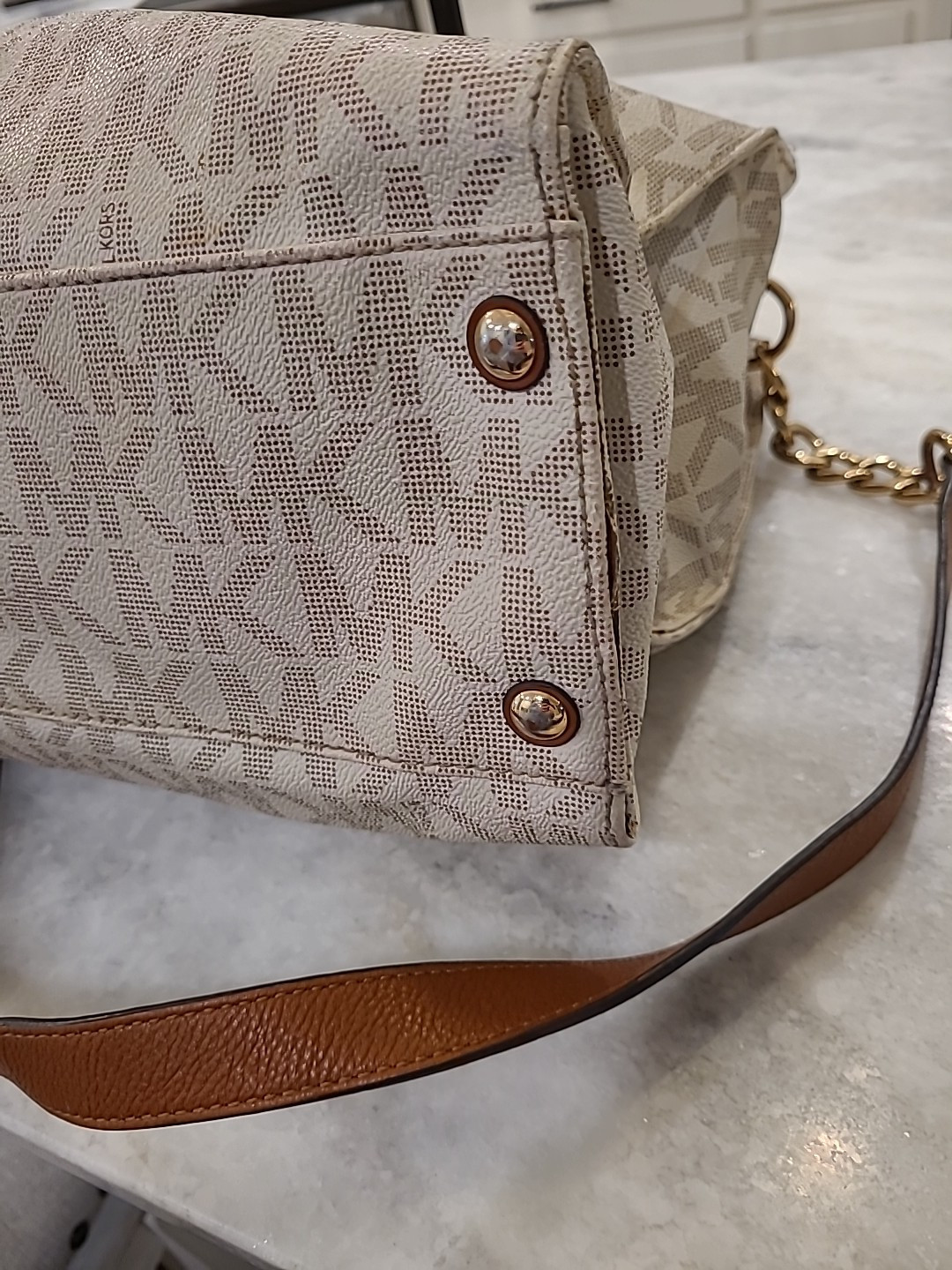 Michael Kors Hamilton Large Logo Satchel. VGC - image 7