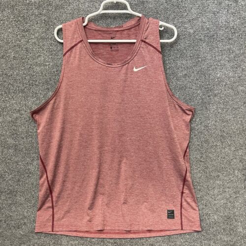 Nike Pro Tank Top Shirt Men’s Size 2XL Heather Red - image 1