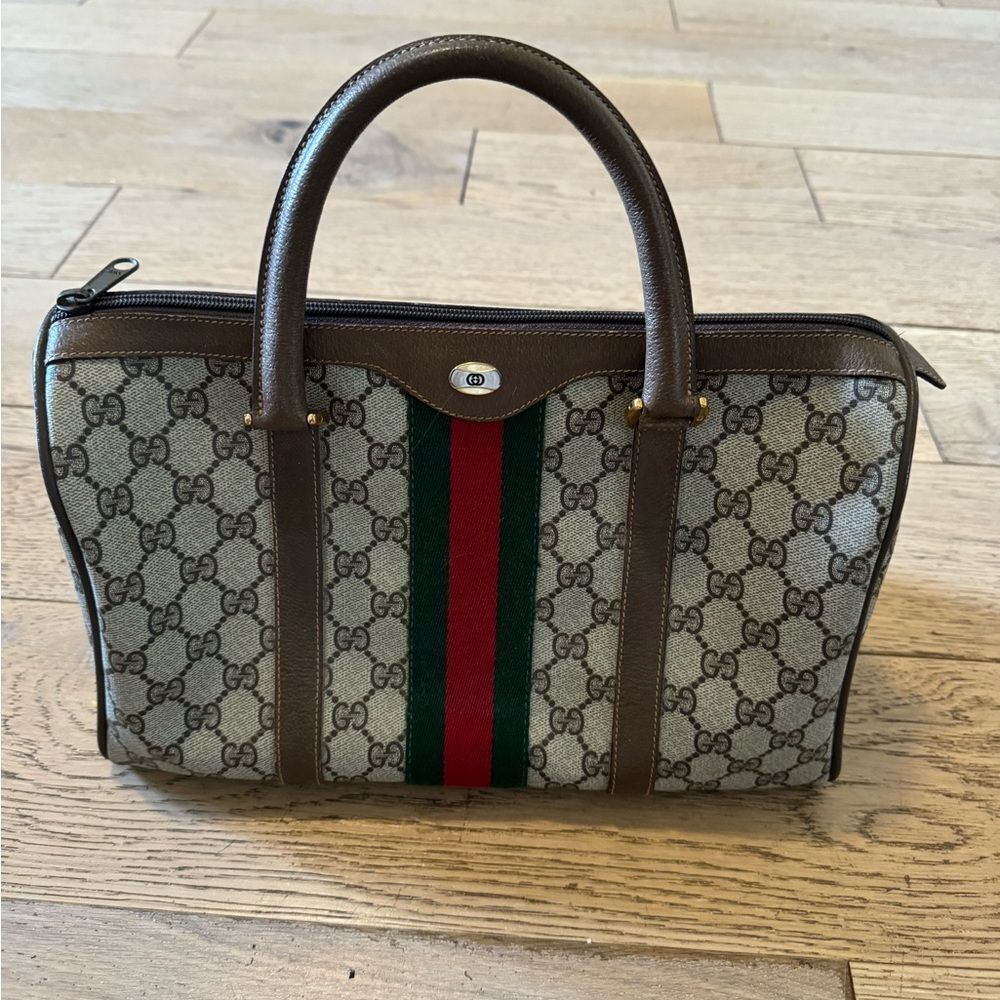 Gucci Vintage Speedy Leather Boston Bag Authentic - image 5