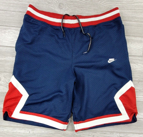 Vtg Nike Athletic Basketball Drawstring Shorts Bl… - image 1