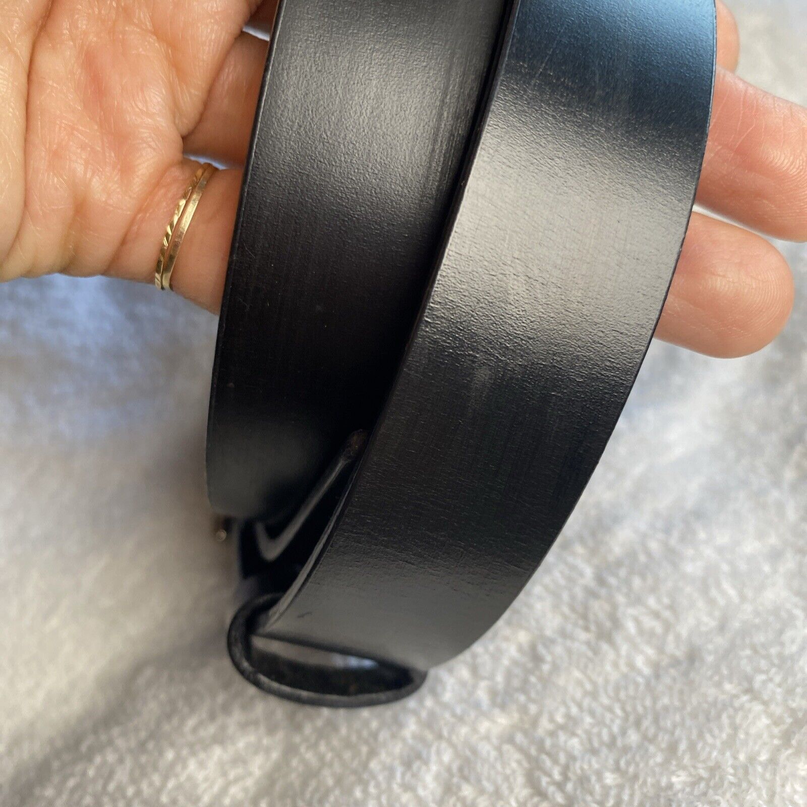 Vintage Gucci belt Leather black  Authentic! - image 3