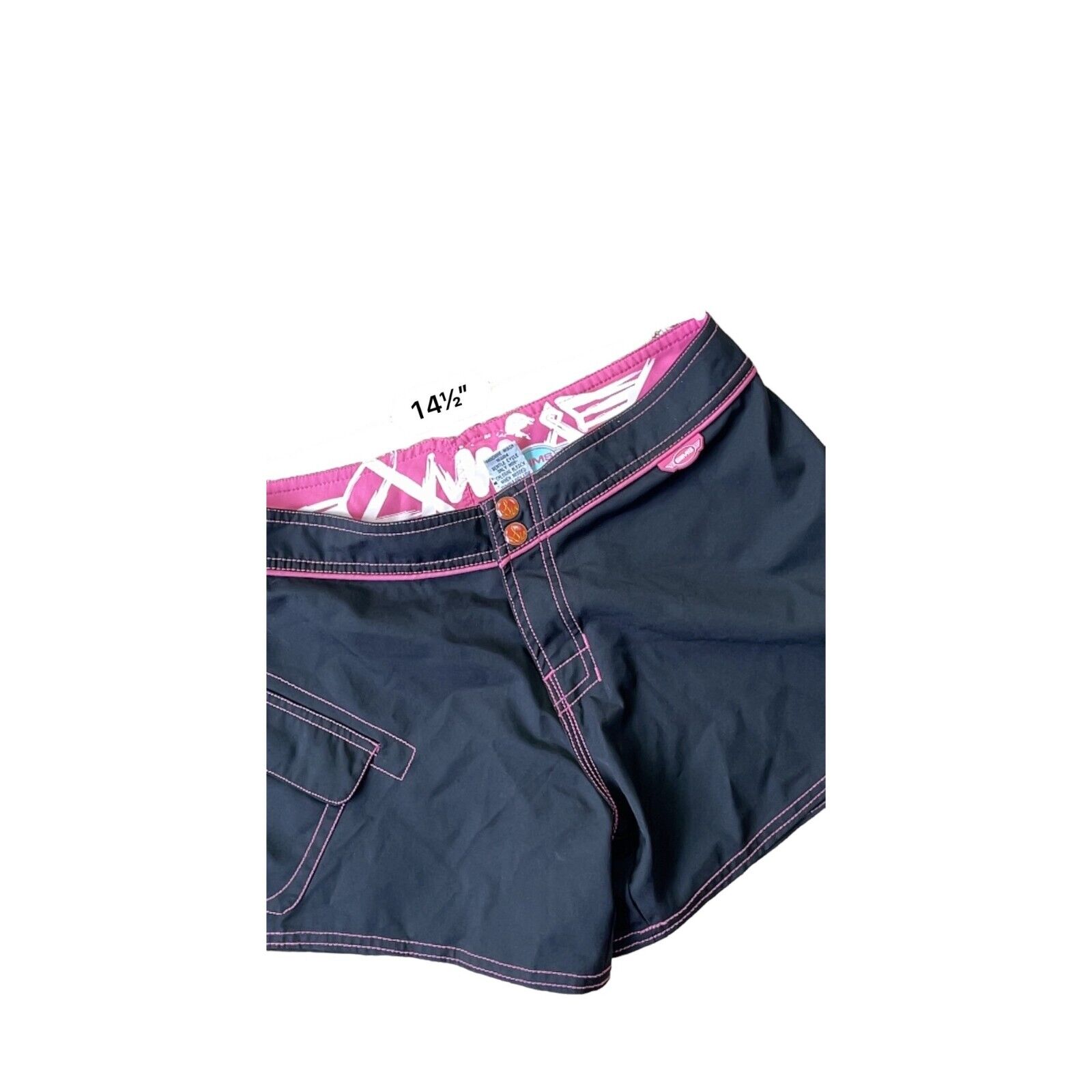 Sims Cyber Y2K Board Shorts Womens 7 Black Pink S… - image 8