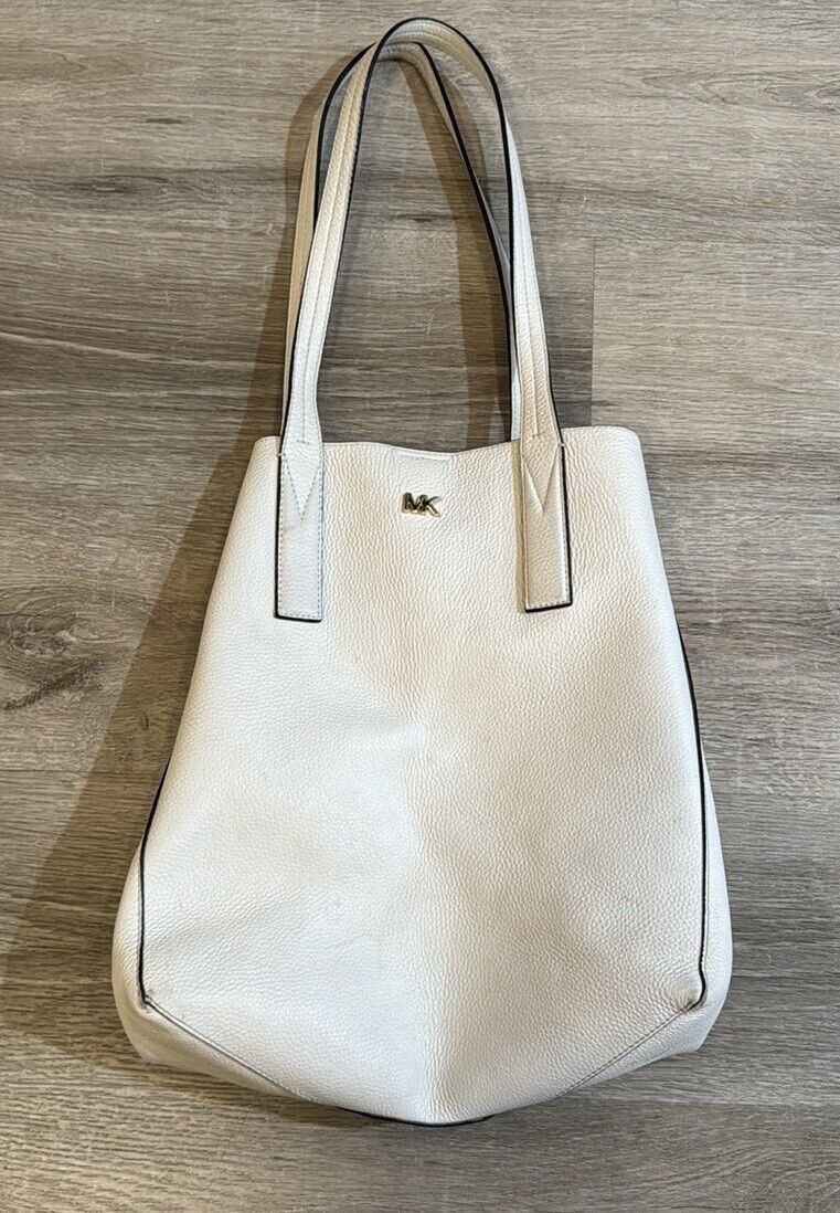 Michael Kors White Leather Tote Bag - image 5