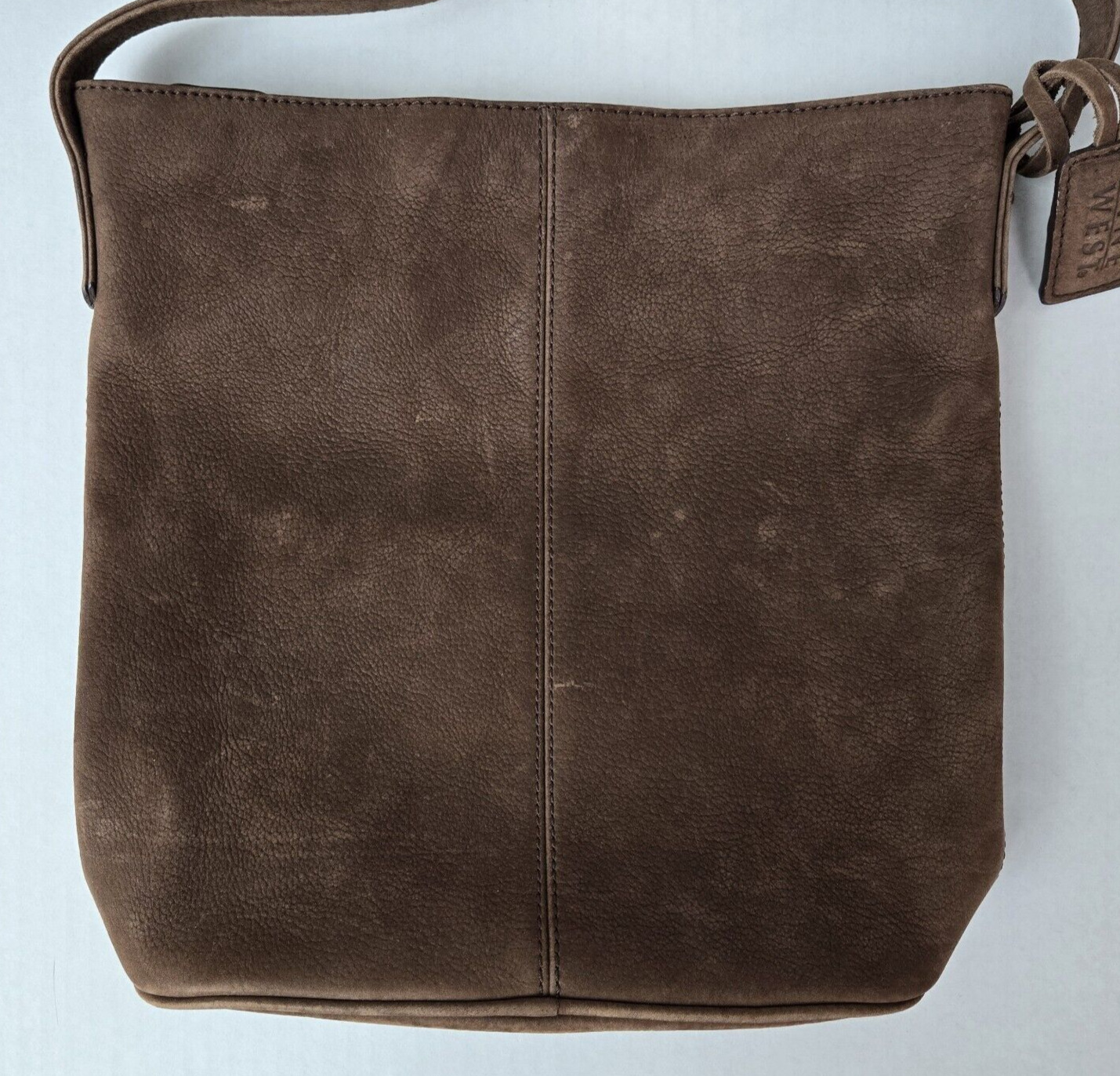 Vintage Nine West Womens Brown Leather Crossbody … - image 2