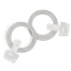 Clear Plastic E-Z Mount Flag Rings - 3/4" - Pair