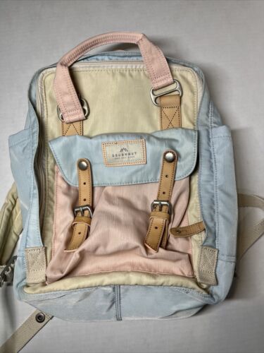 Doughnut Macaroon Backpack Light Blue/Cream/Pink - image 1