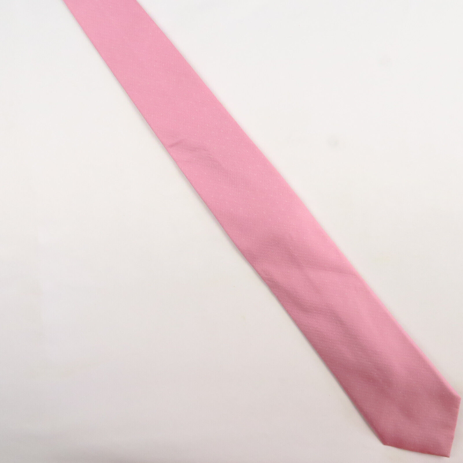 Lord & Taylor Linen-Weave Pink Mens Neck Tie 58x3… - image 3