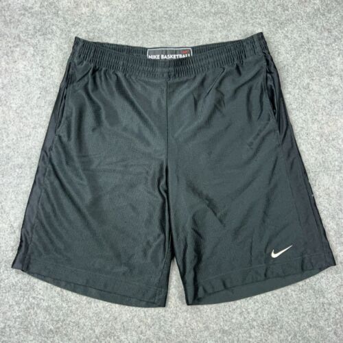 VTG Nike Basketball Shorts Mens Large Black Dazzl… - image 1