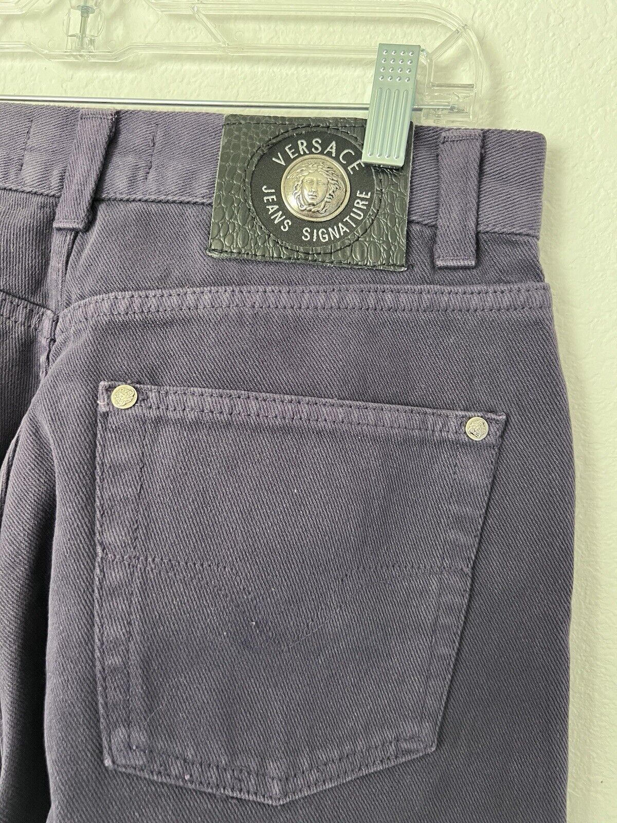 Rare Vintage Versace Jeans Couture Eggplant Purpl… - image 5