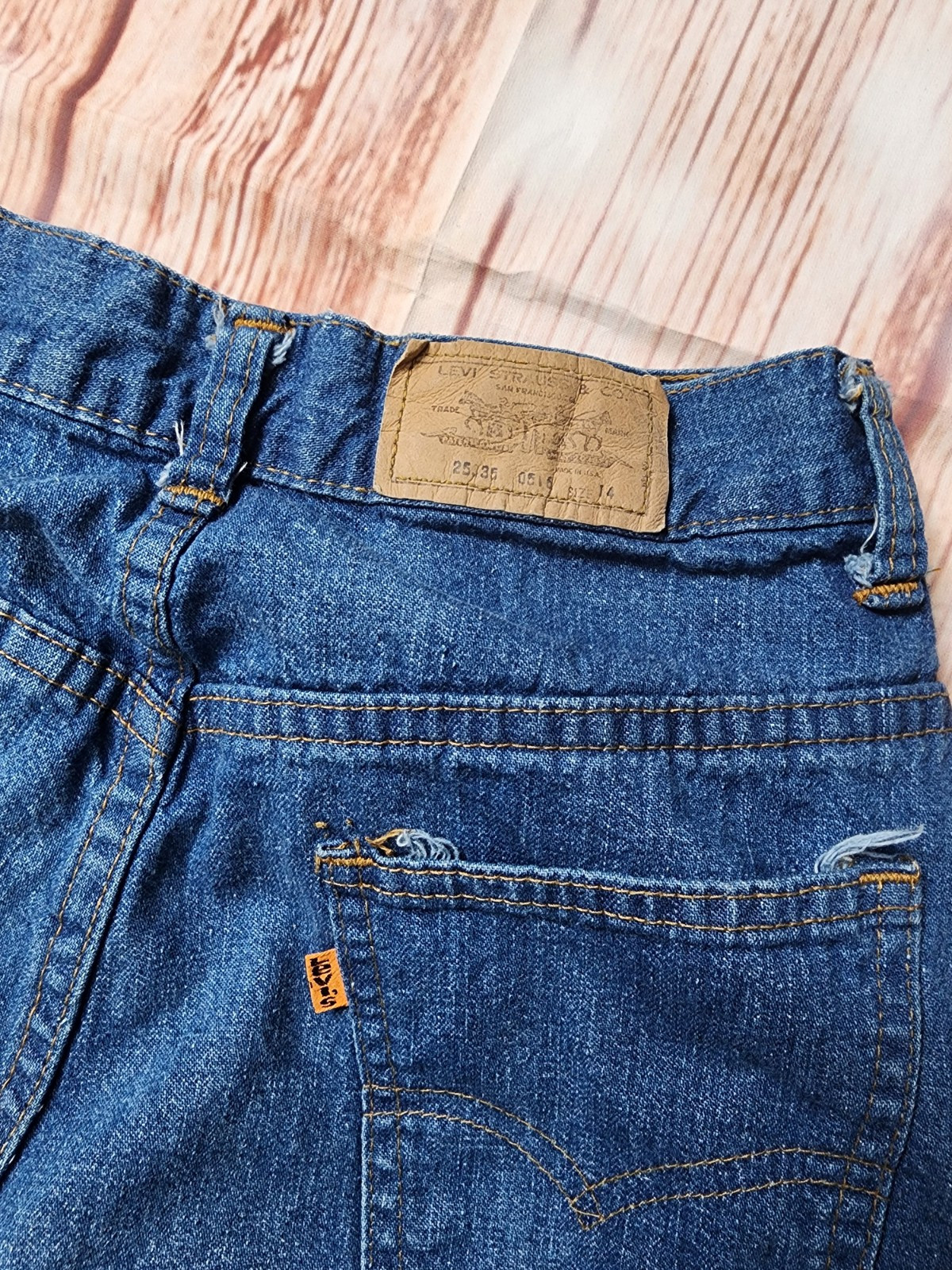 Levi’s Vintage Orange Tab High Rise Denim Jeans W… - image 7