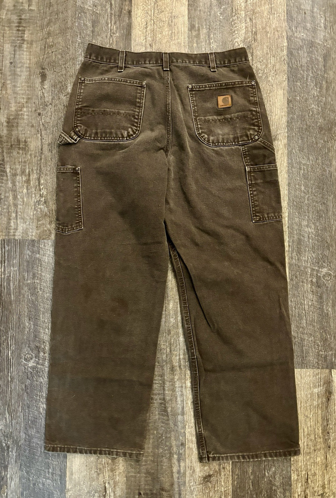 Vintage Carhartt Double Knee Distressed Work Pant… - image 2