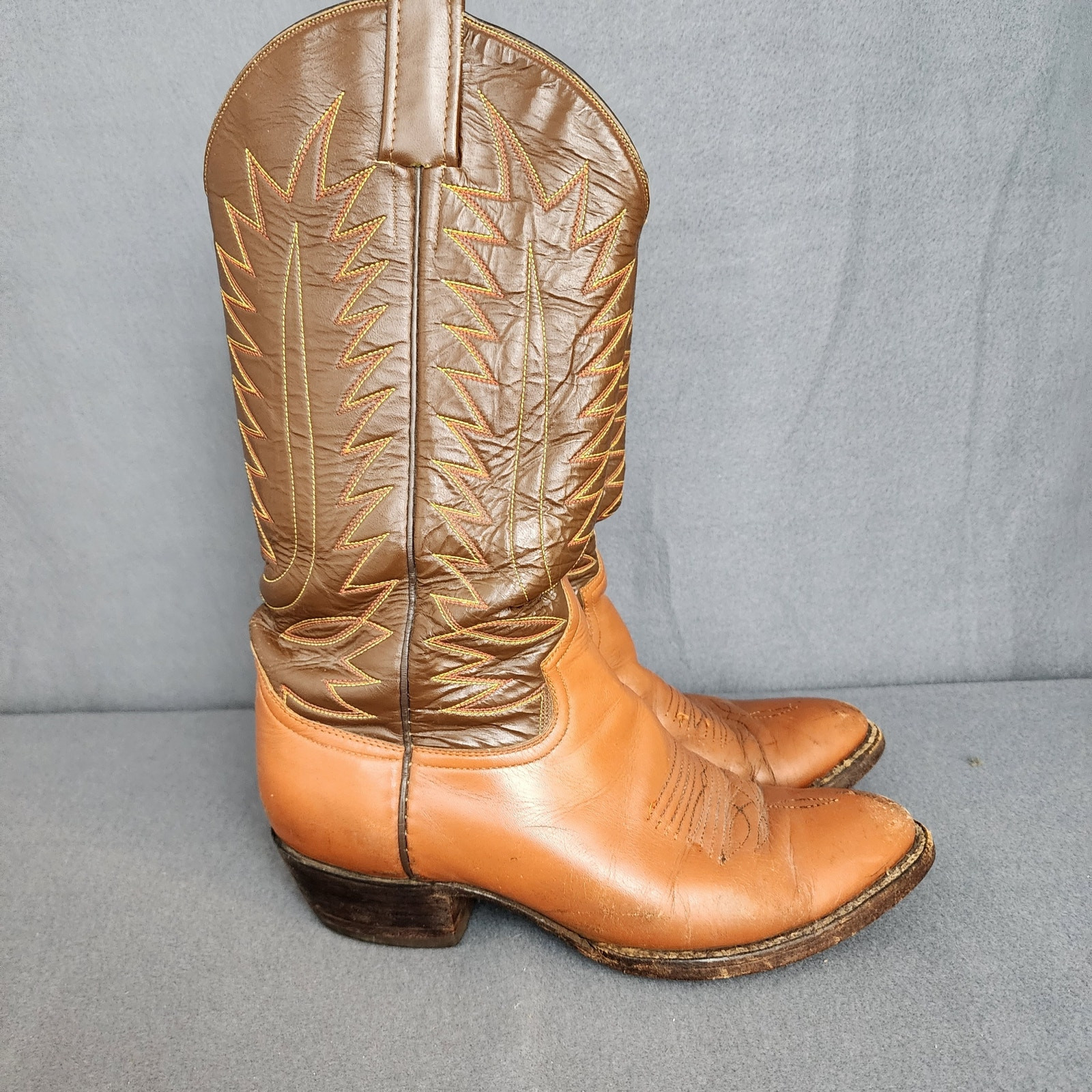 Vintage Cowboy Boots Mens 8.5D Custom Made in Mex… - image 5