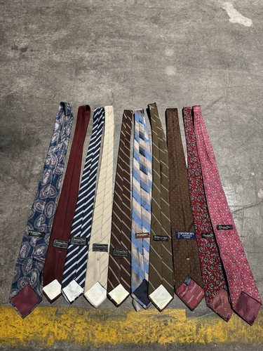 Lot Of 12 Vintage Designer Ties YSL Christian Dior