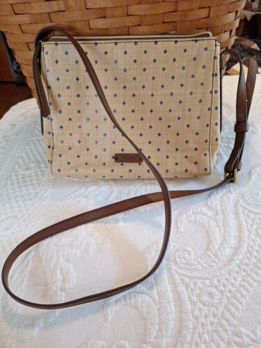 Fossil Felicity Blue Dot Crossbody