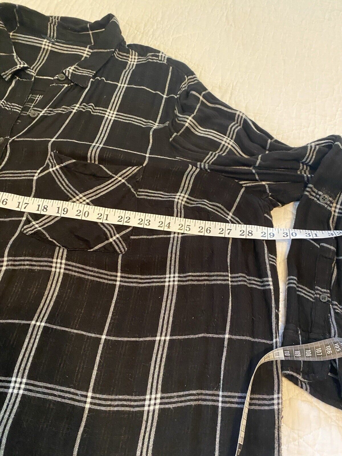 Lucky Brand Ladies Brushed Cotton Black And White… - image 4