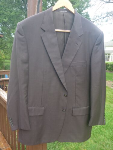 Corneliani Brown Microcheck 48L Wool Sport Coat E… - image 1