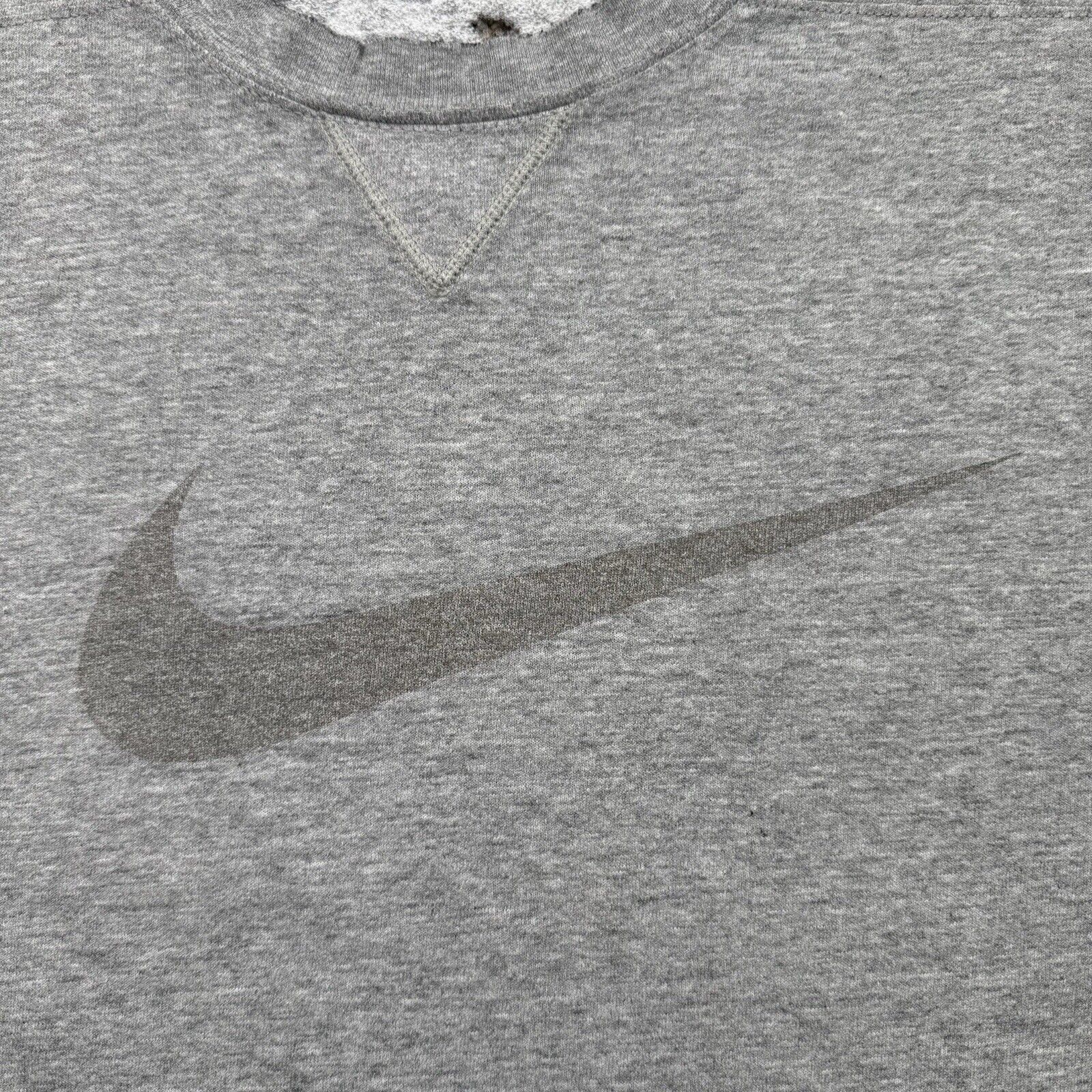 VTG 90s Nike Big Swoosh Logo Thrashed Distressed … - image 4