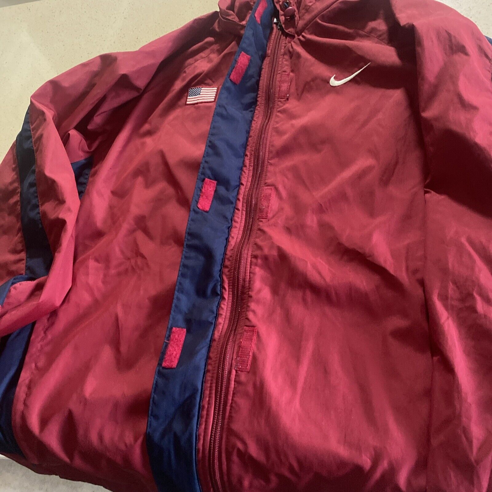 Nike Windbreaker VTG USA Air Force Track & Field … - image 4