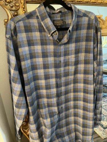 Pendleton Mens Laundry Plaid Button Down Shirt  Si