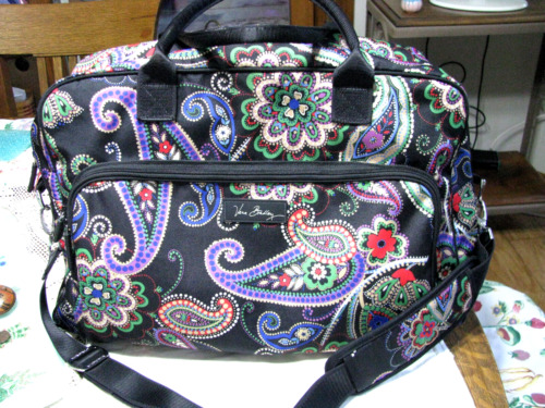 Vintage Vera Bradley Large Size Carry On Bag-Pais… - image 1