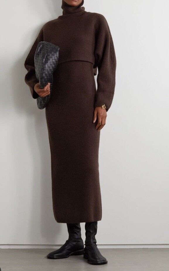 LVIR Wool Dress Brown - image 2