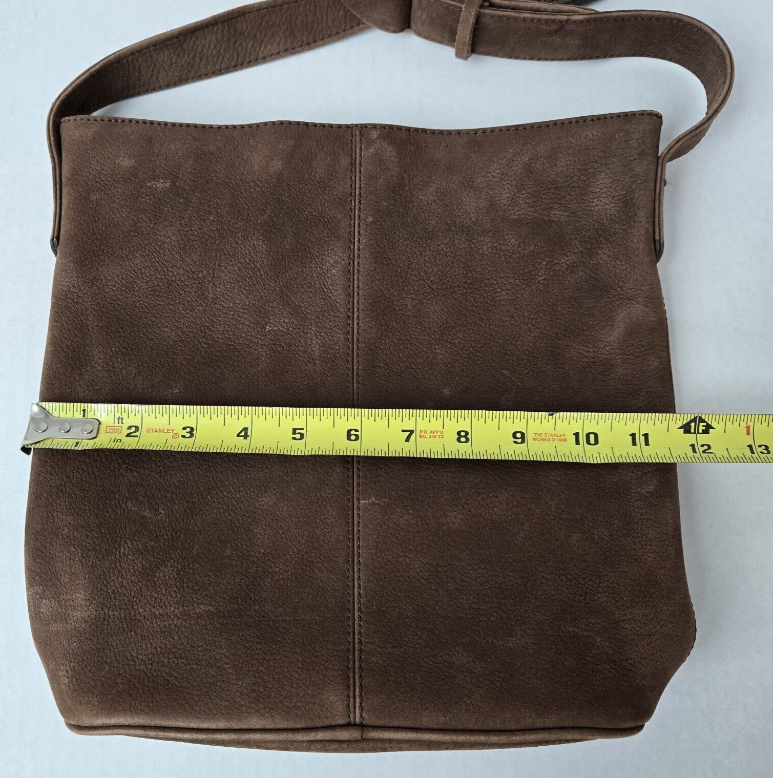 Vintage Nine West Womens Brown Leather Crossbody … - image 9