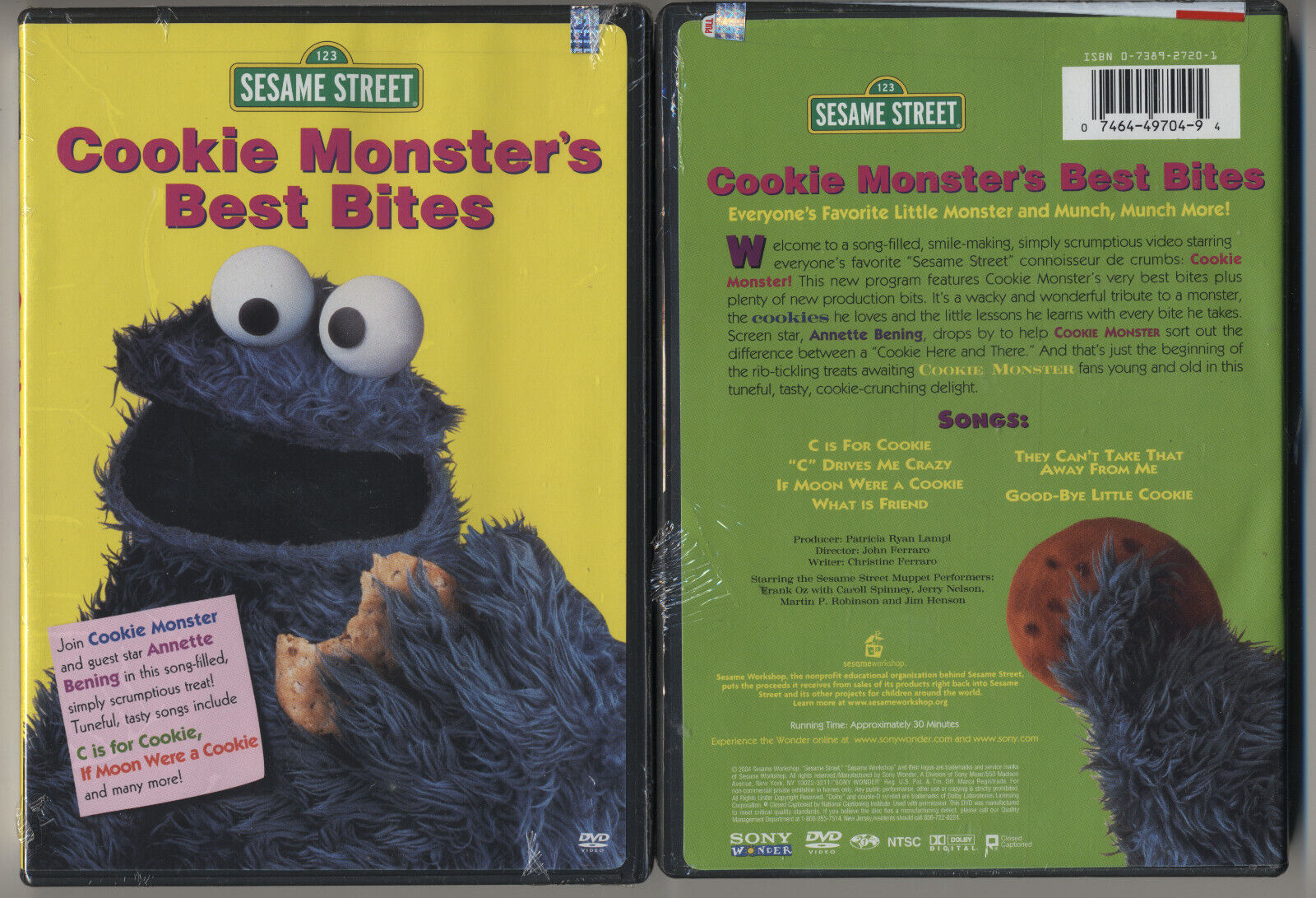 Sesame Street - Cookie Monsters Best Bites - OOP DVD - Brand New MINT ...