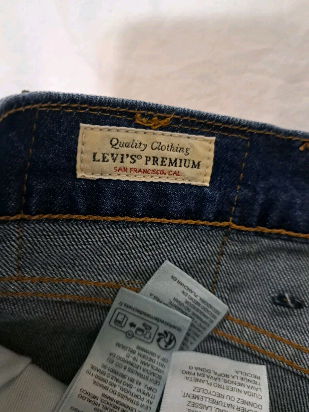 Levi's Premium jeans 38x32 511 Waterless BIG E Re… - image 7