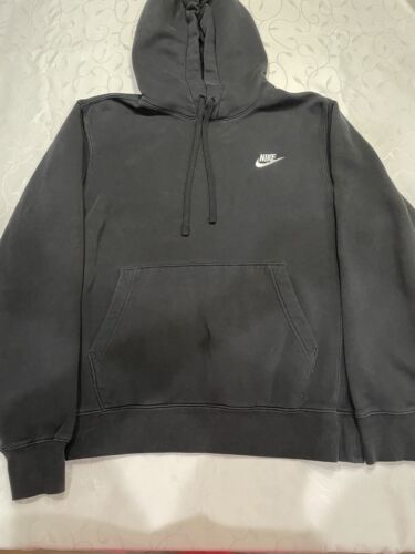 NIKE Mens Hoodie Small | Jumper Sweatshirt Black