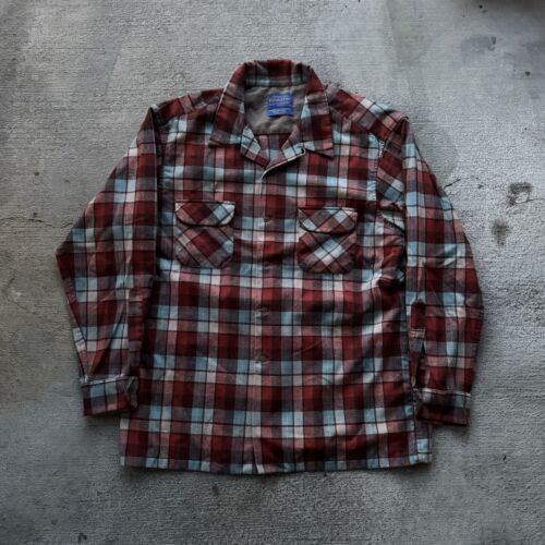 Pendleton Men’s Plaid XL Button Shirt Wool Board … - image 1