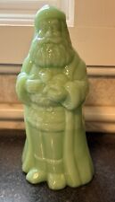 Mosser Glass Standing Santa Claus JADE JADEITE 8.5