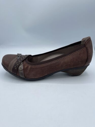 Abeo B I O system Nellie brown leather pump shoes 