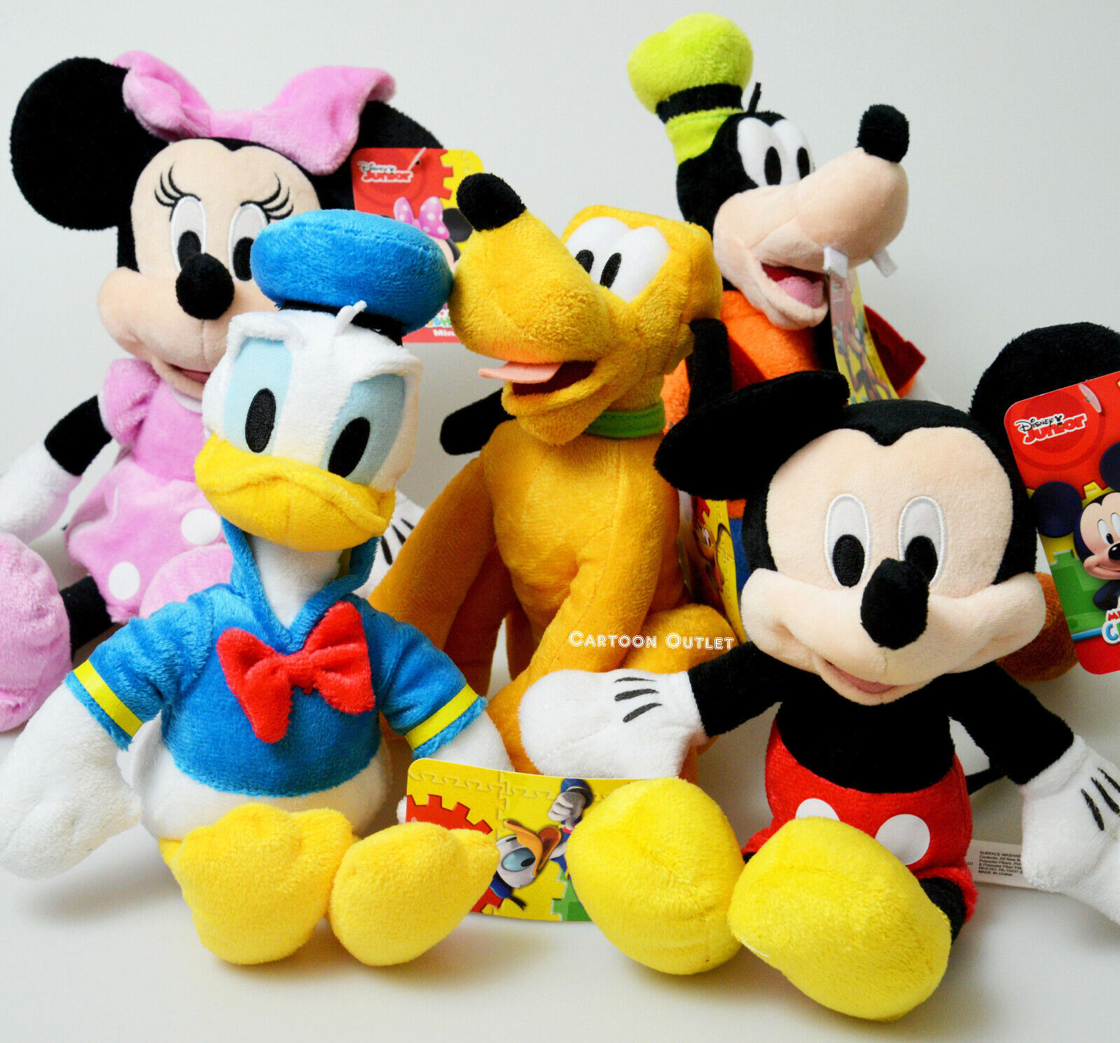 Mickey Mouse Clubhouse 9-inch Plush 5-pack, Mickey Mouse, Minnie Mouse ...