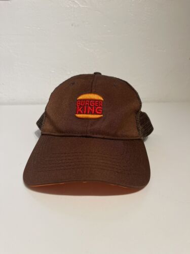 Burger King Adjustable Trucker Hat Snap Back Mesh 