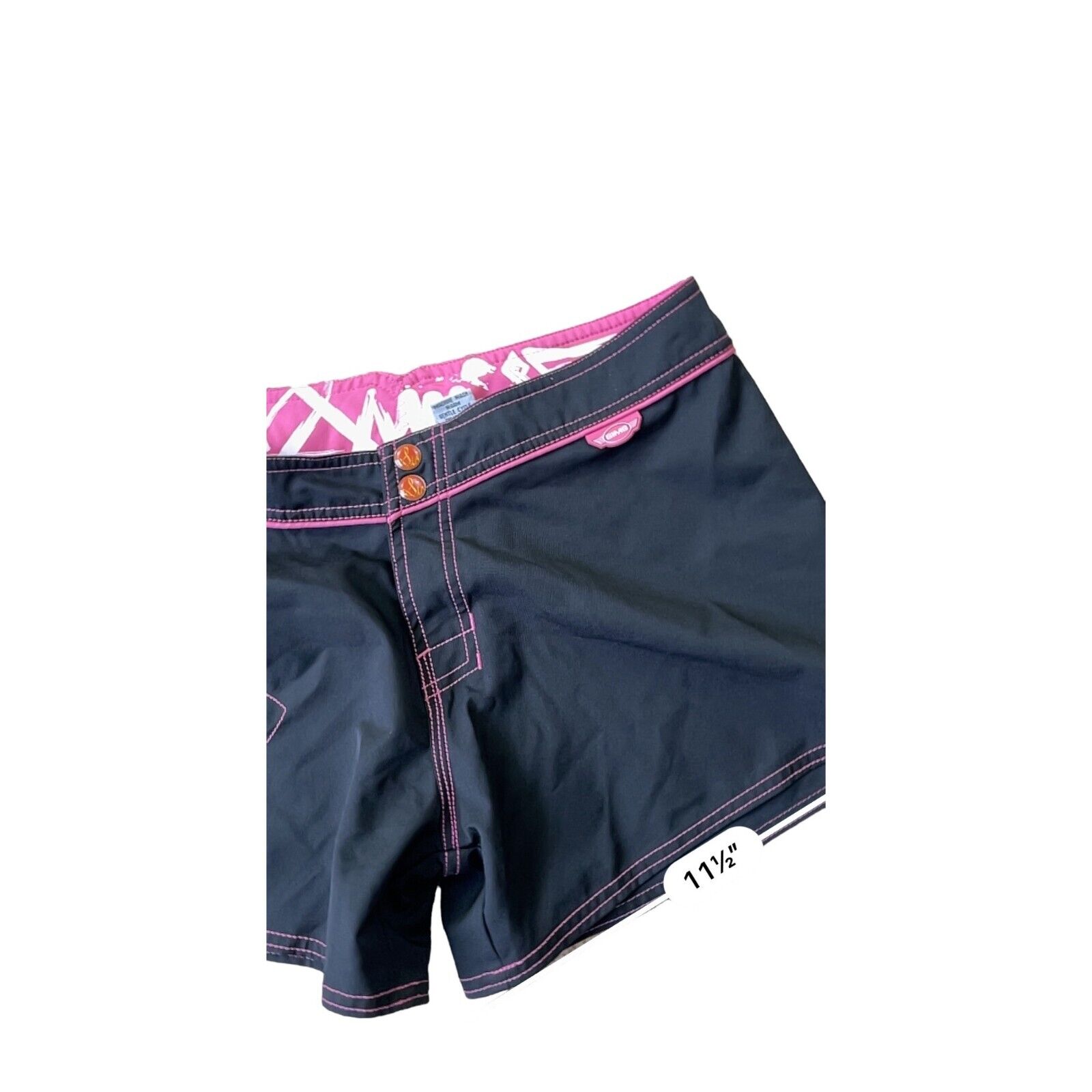 Sims Cyber Y2K Board Shorts Womens 7 Black Pink S… - image 11