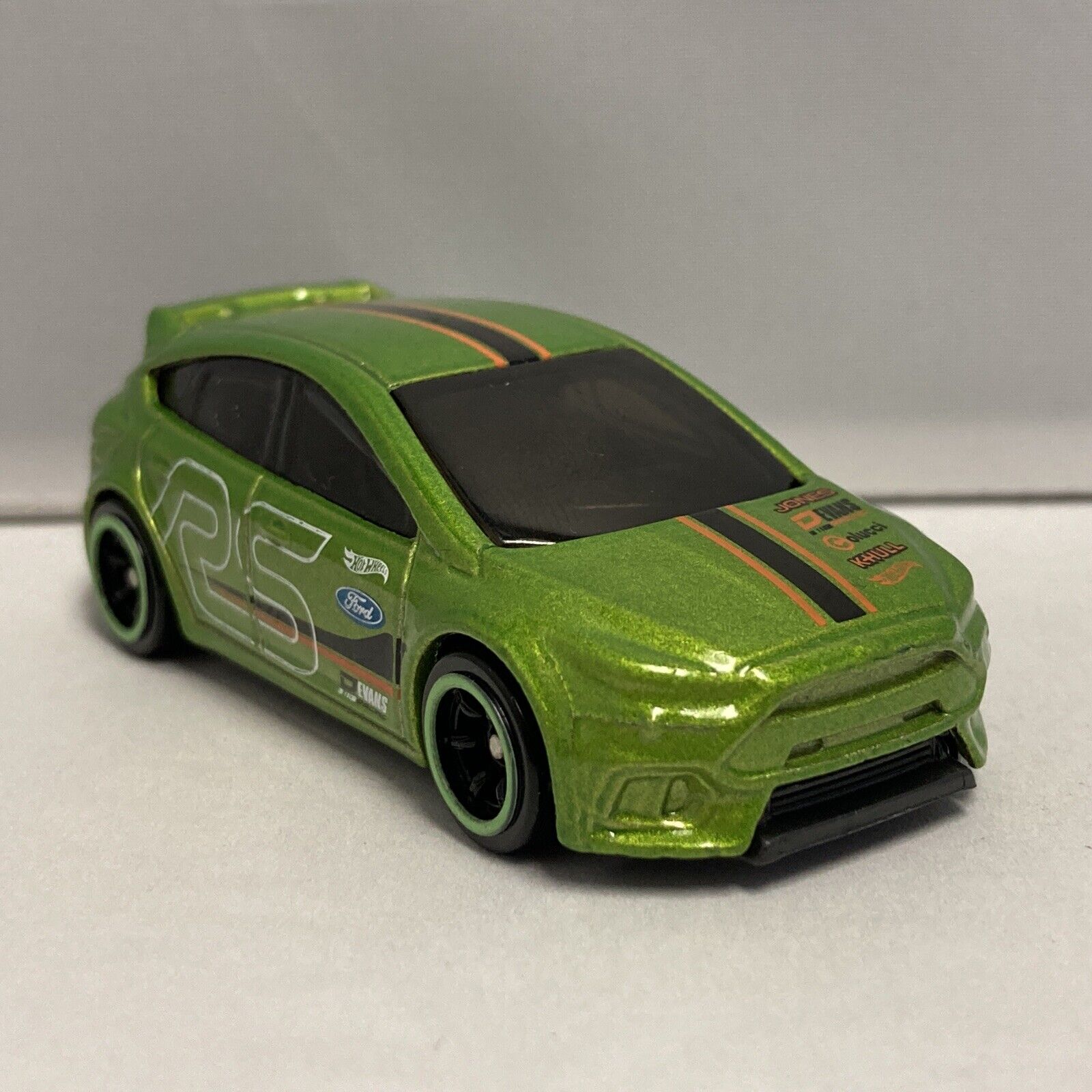 Hot Wheels Custom Wheel Swap Green Ford Focus Rs | Ebay