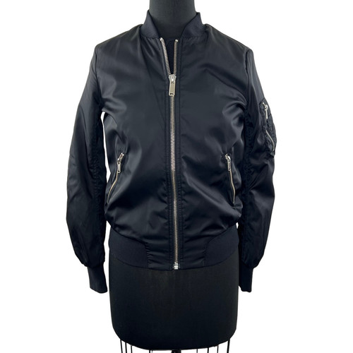 ARITZIA THE GROUP BABATON Gilman Black Zip Front … - image 1