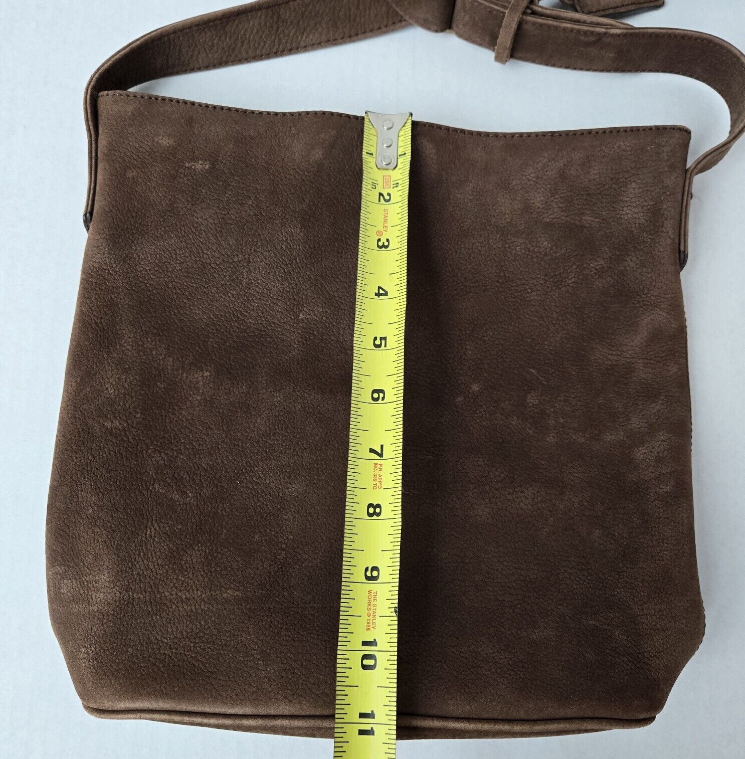 Vintage Nine West Womens Brown Leather Crossbody … - image 10