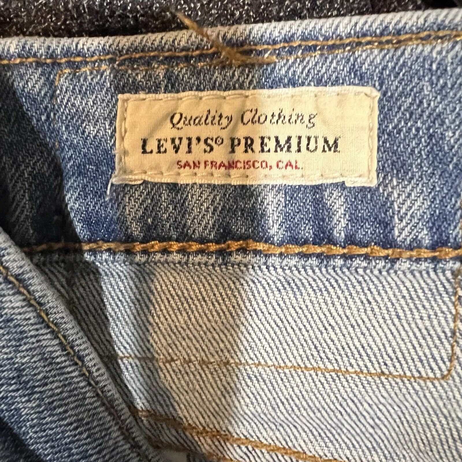 Levis 512 Premium jeans Mens 30 X 32 Blue Slim Ta… - image 3