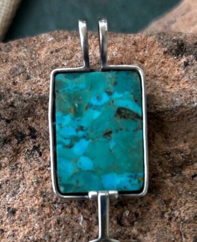 Silpada 925 Sterling Silver reversible Turquoise … - image 4