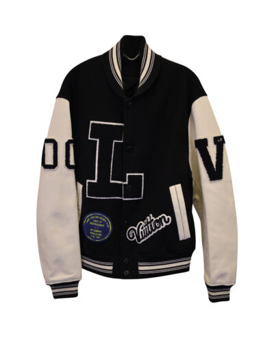 Louis Vuitton Varsity Jacket In And White Cotton … - image 1