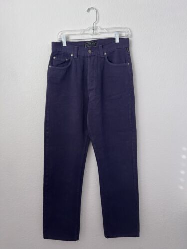 Rare Vintage Versace Jeans Couture Eggplant Purpl… - image 1