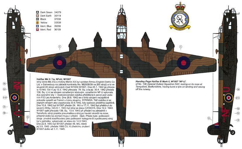 AML Models Decals 1/72 HANDLEY PAGE HALIFAX British 139 Squadron