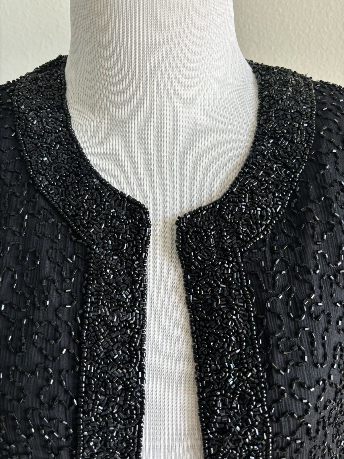 Vintage Marina By Marina Brester Beaded Jacket Sz… - image 8