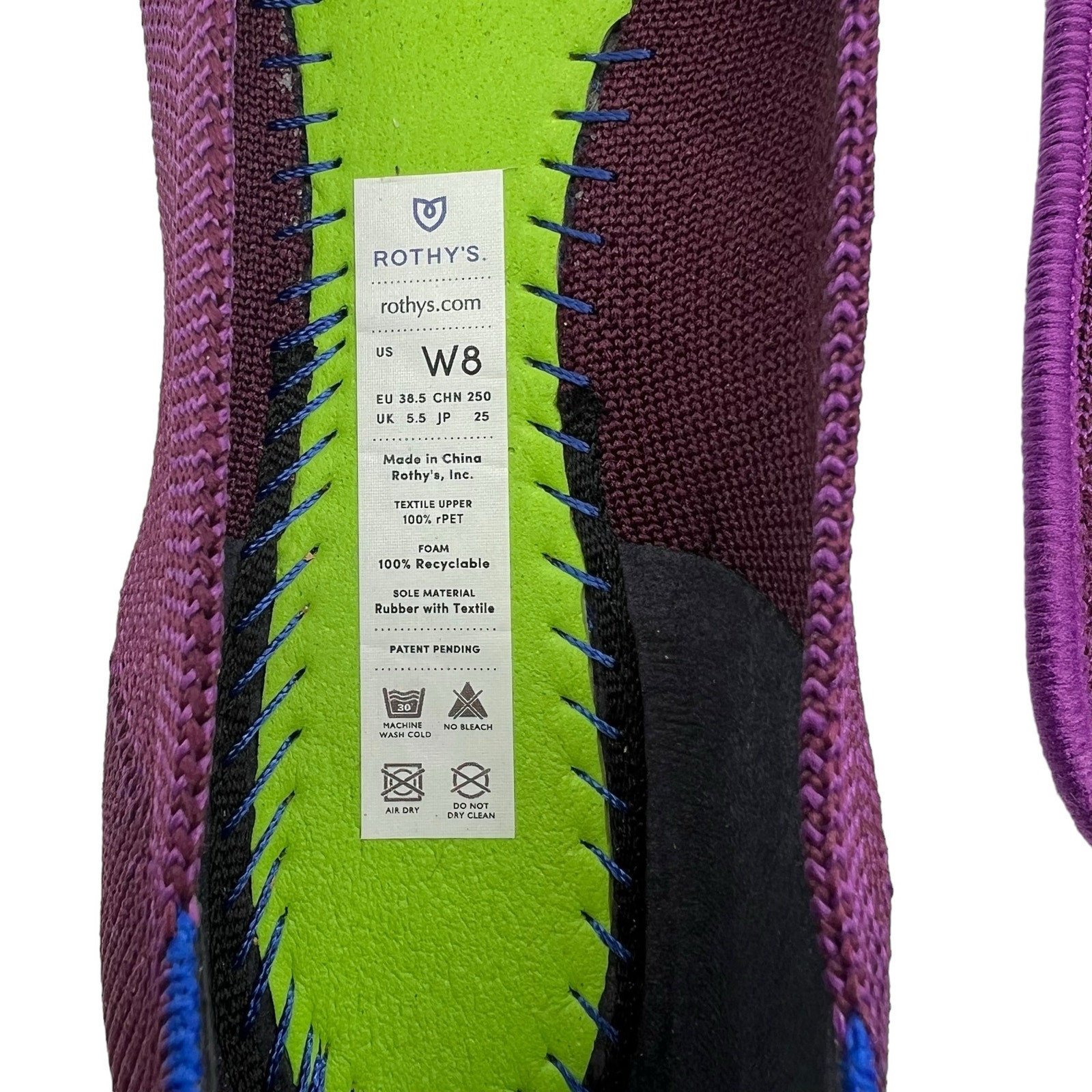 Rothy's The Point in Iris Women’s Size 8 - image 9