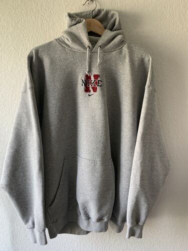 Vintage Nike Center Swoosh Hoodie Sweatshirt Mid C