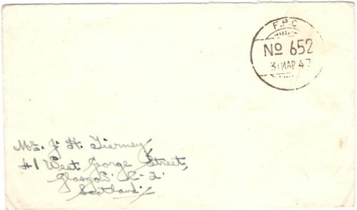 India Japan Occupation Force 1947 FPO No652 Cover Hamada Post WWII ...